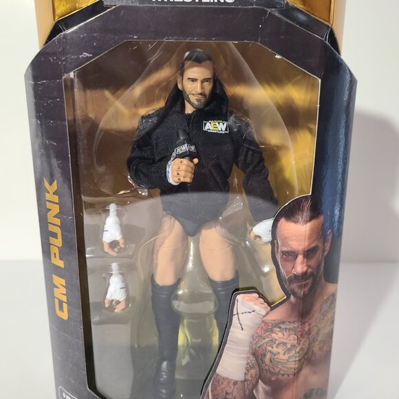 AEW Jazwares Unrivaled Walmart Exclusive CM Punk Action Figure #89 New/Sealed - Picture 2 of 7